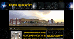 Desktop Screenshot of effortsplanetarium.com